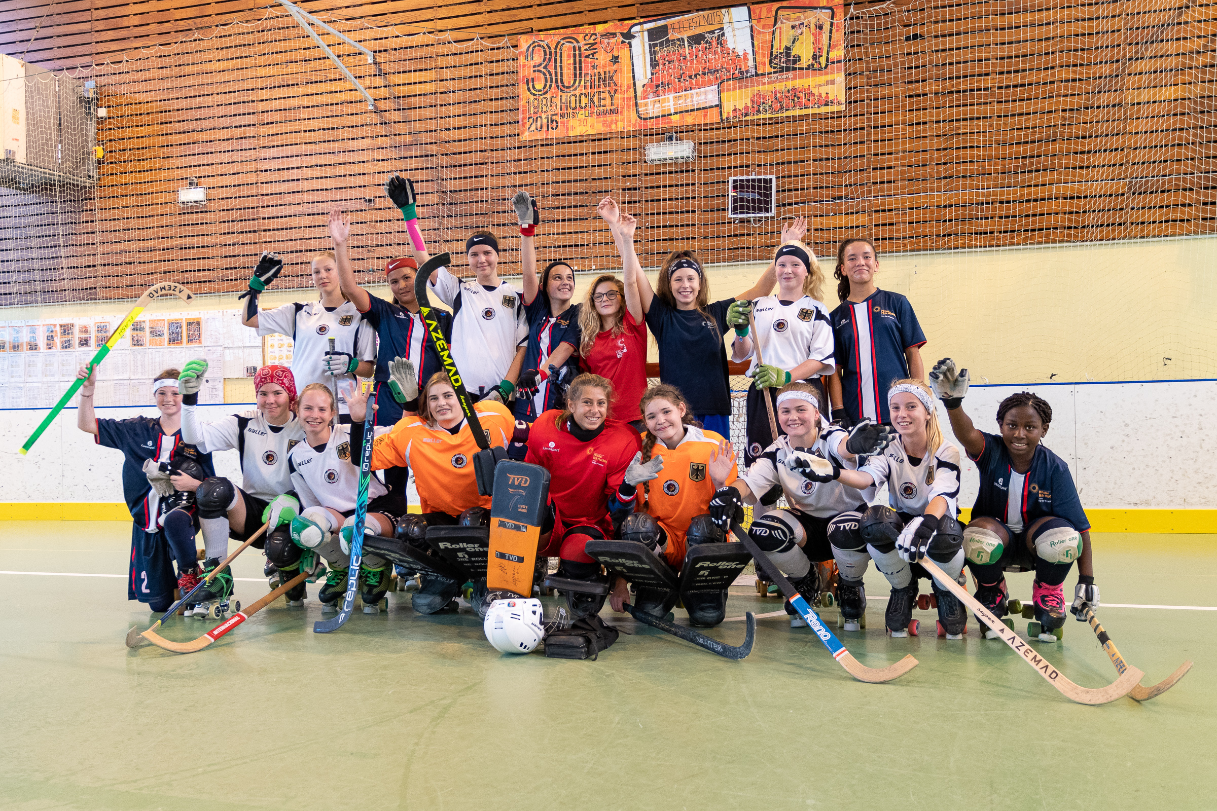 Rollhockey Nationalmannschaft U15w Turnier in Noisy Le Grand (Frankreich)